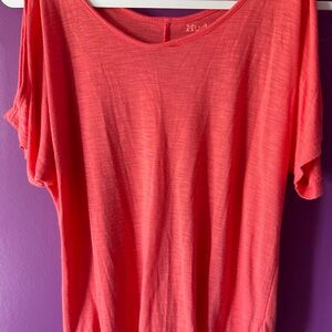 Mudd Pink Cold Shoulder Top